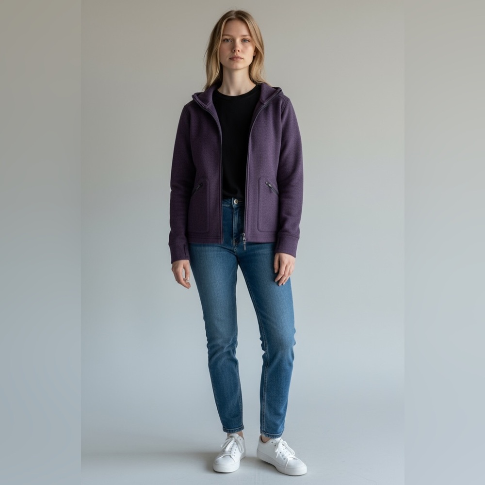 Smartwool Heritage Trail Full-Zip Sweater - Women's Bordeaux Purple Size XS